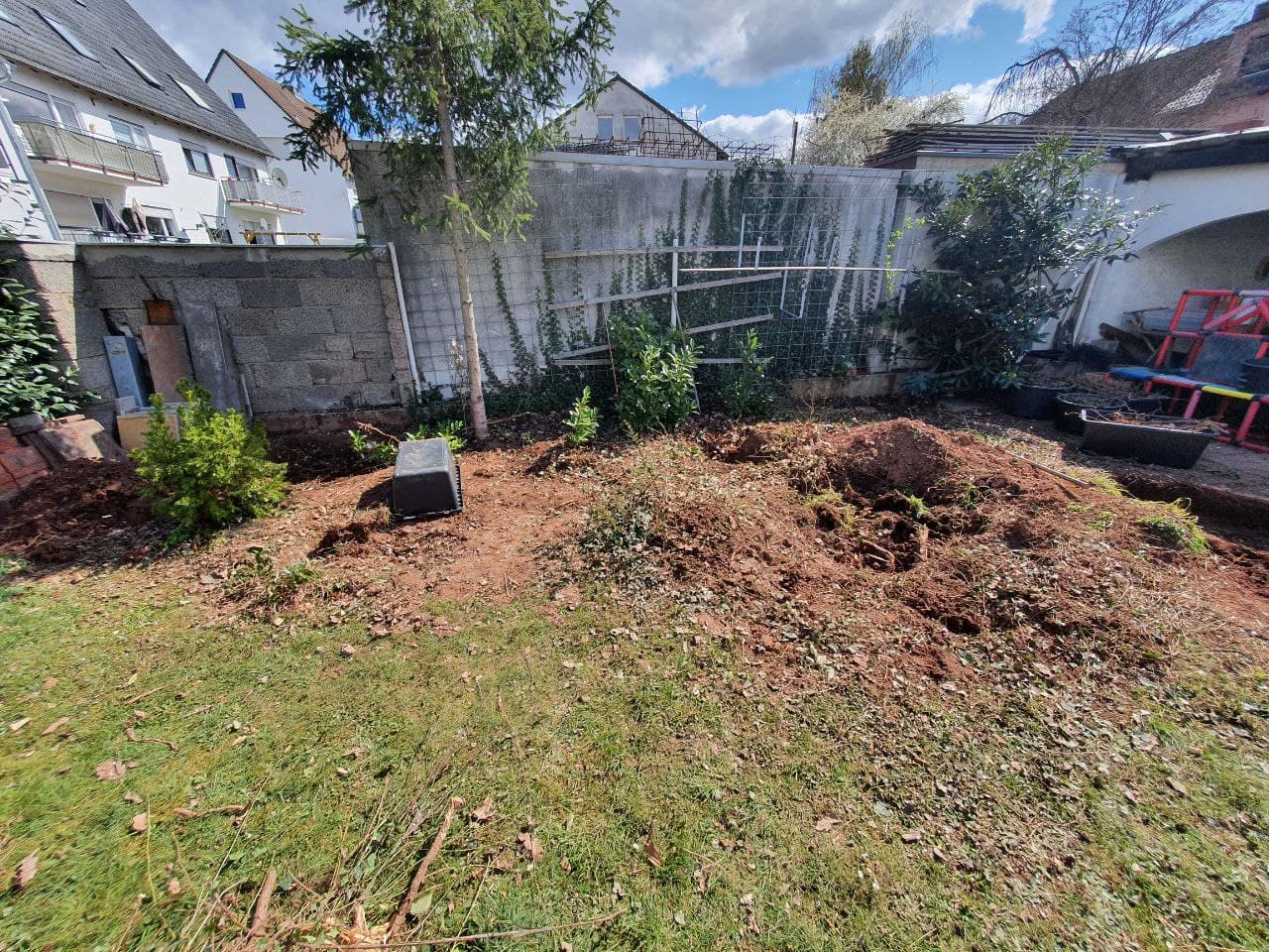 Weiterer Baufortschritt am Gewaechshaus